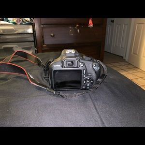 Canon eos rebel t5 with an 18-55 mm lens